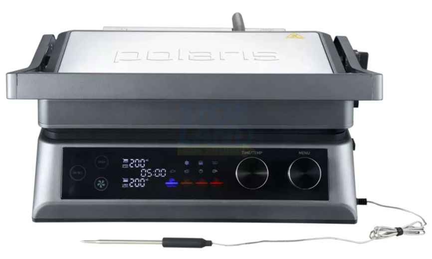 Гриль Polaris PGP 3010 SMOKELESS, графитовый фото 3