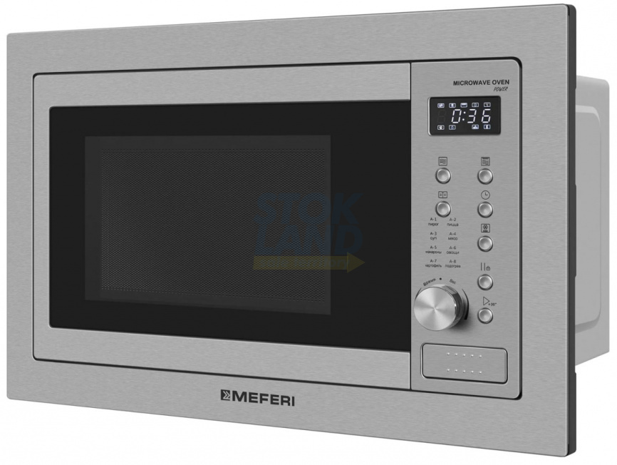 Встраиваемая микроволновая печь СВЧ Meferi MMO6025IX POWER фото 1