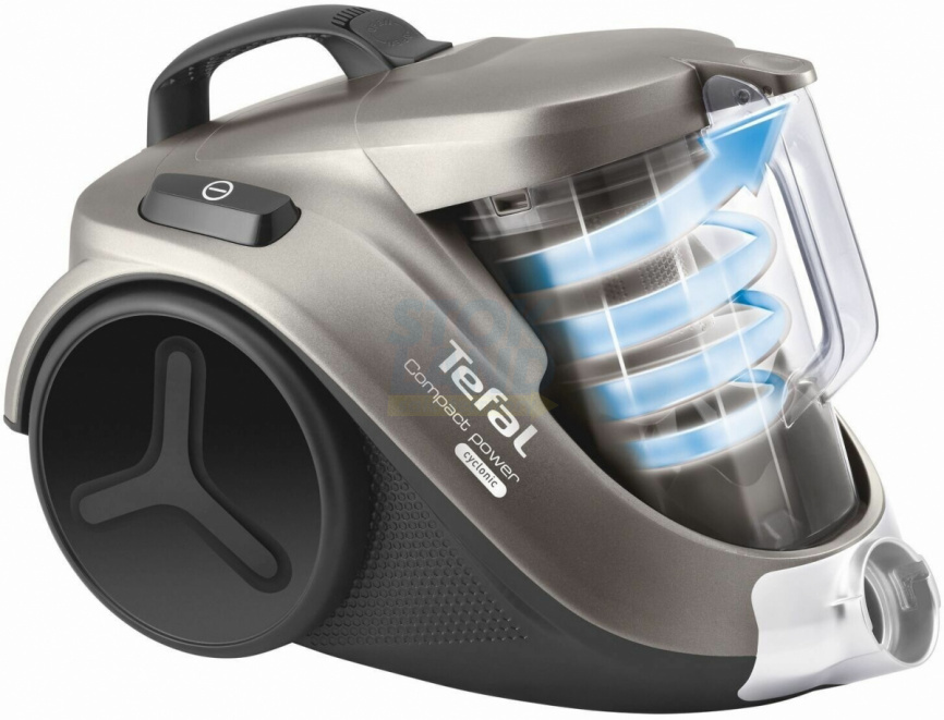 Пылесос с контейнером для пыли Tefal Compact Power Cyclonic TW3786RA, коричневый фото 15