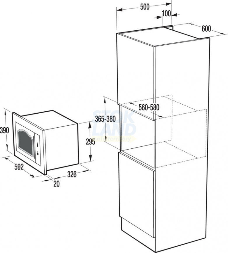 Встраиваемая микроволновая печь СВЧ Gorenje BM 235 CLI фото 2