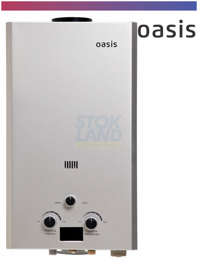 Газовый водонагреватель Oasis OR-24 S стальной фото 11