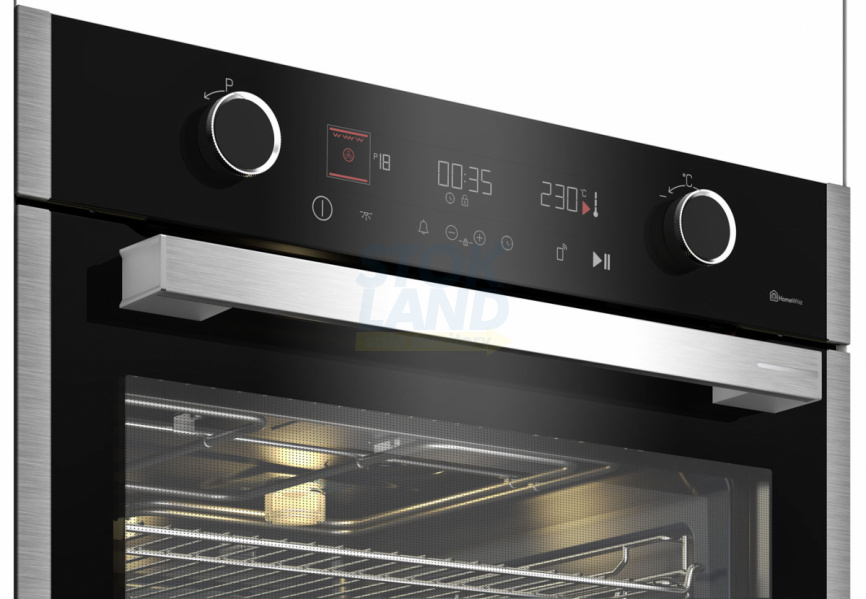 Электрический духовой шкаф Grundig GEBM19400BMPHI нержавеющая сталь фото 4