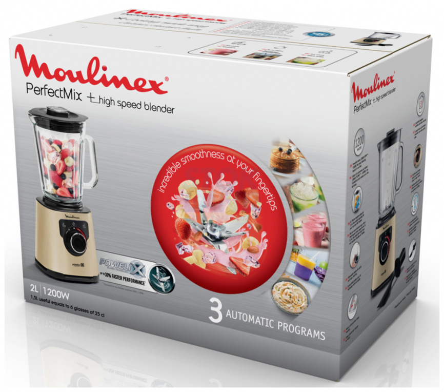 Блендер стационарный Moulinex Perfect Mix+ LM871A10, песочный/черный фото 11