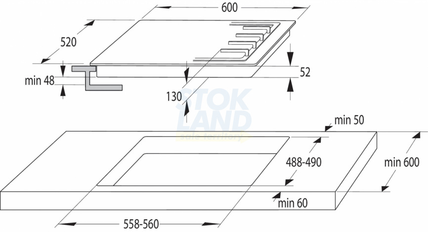 Газовая варочная панель Gorenje GW641EX фото 2