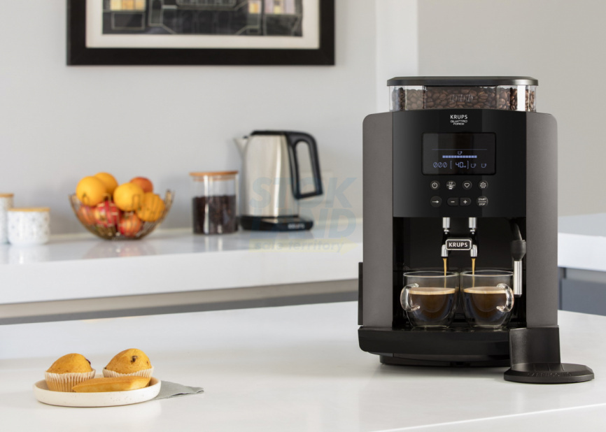 Кофемашина автоматическая Krups Arabica EA819E10 черный фото 7
