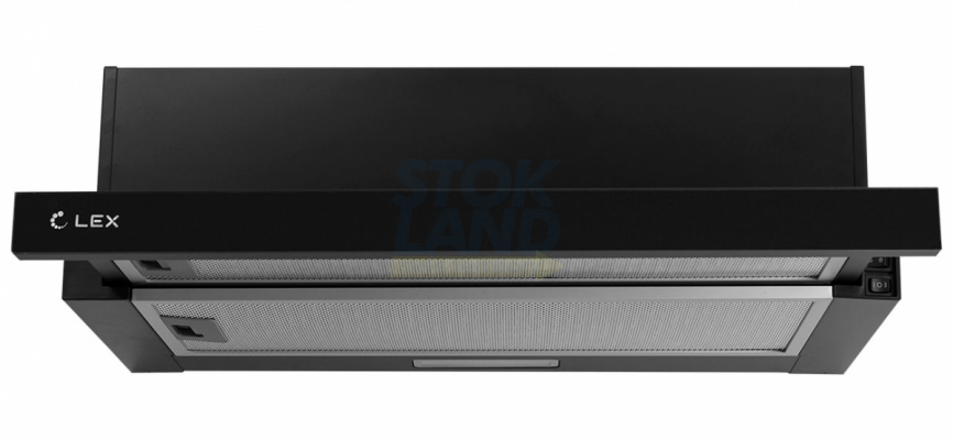 Вытяжка LEX HIDE G 600 BLACK фото 1