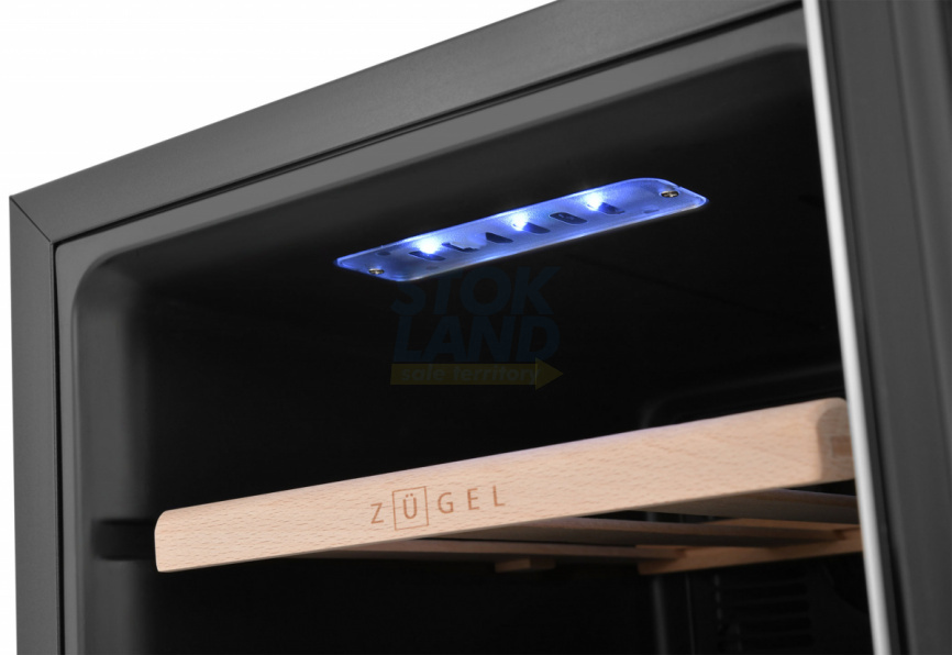 Винный шкаф Zugel ZTWF182DX нержавеющая сталь фото 13