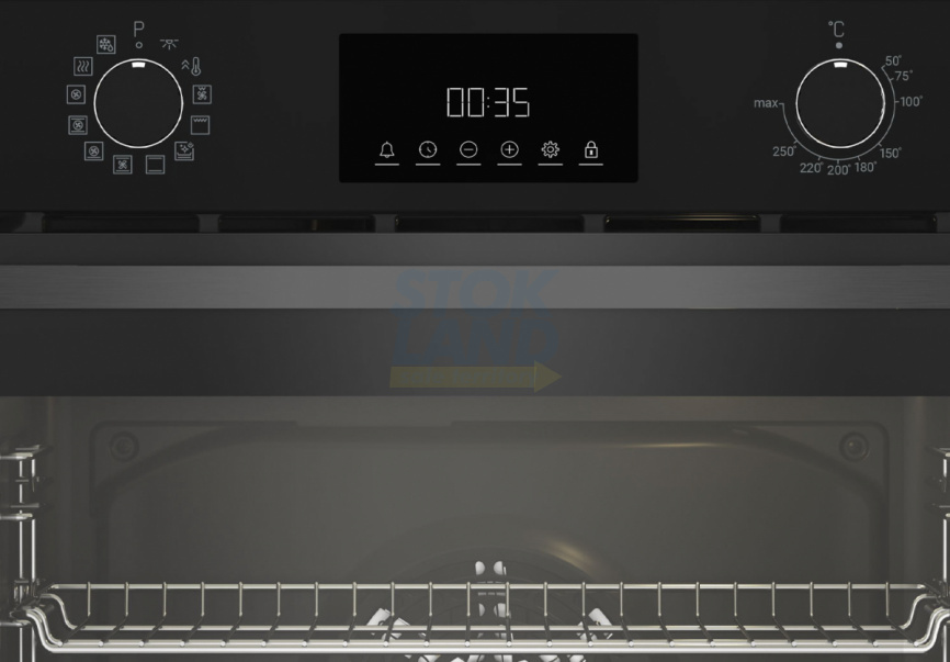 Электрический духовой шкаф Indesit IBFTE 3844 J BL черный фото 2