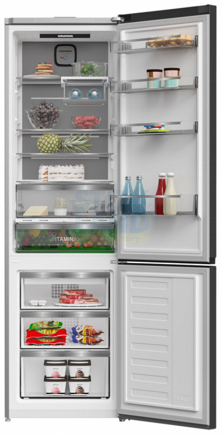 Двухкамерный холодильник Grundig GKPN66930LBW фото 3