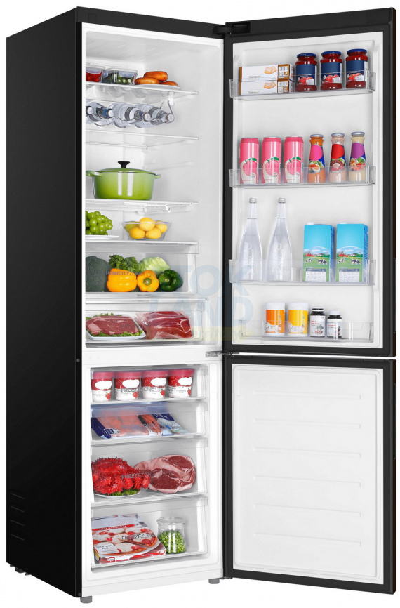 Двухкамерный холодильник Haier C4F740CBXGU1 черная нержавеющая сталь фото 13