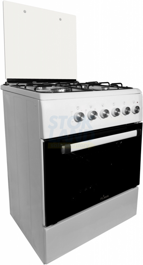 Комбинированная плита Flama FK 1426 W белый фото 4