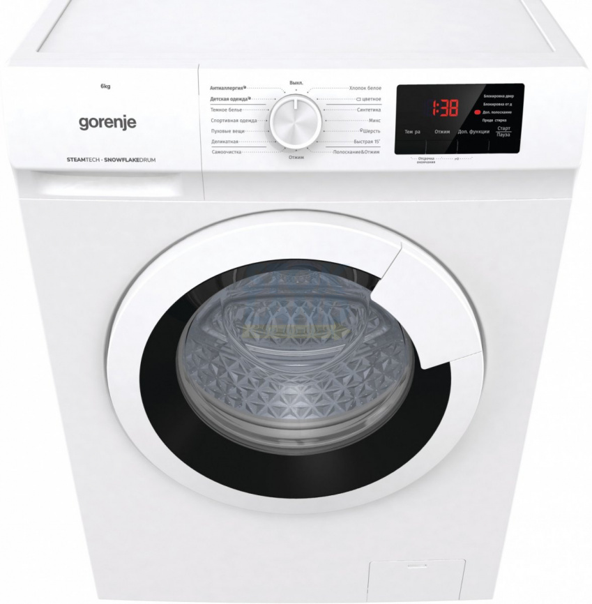 Стиральная машина Gorenje WHE60SFS, 6 кг, белый фото 6