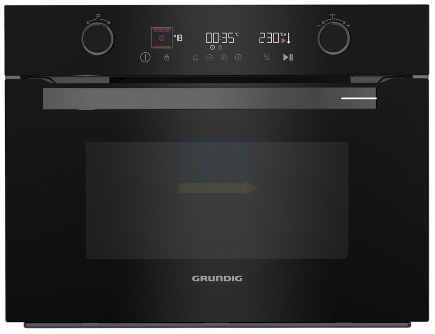 Электрический духовой шкаф Grundig GEKW12400B черный фото 1