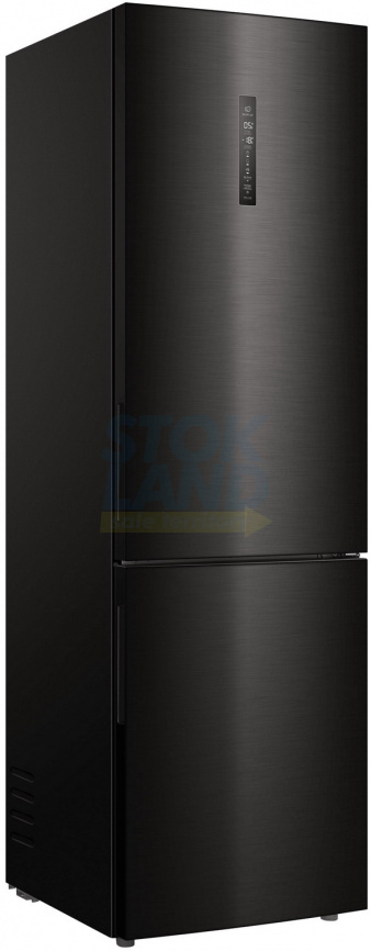 Двухкамерный холодильник Haier C4F740CBXGU1 черная нержавеющая сталь фото 1
