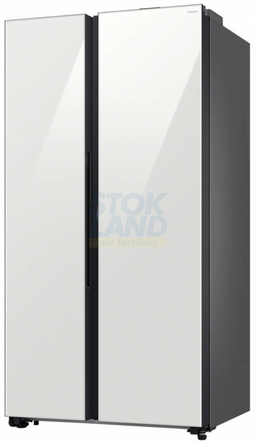 Холодильник Side-by-Side Samsung RS80F65M1WWR белое стекло фото 9
