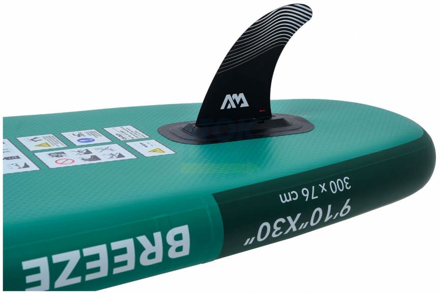 SUP-доска Aqua Marina Breeze, 300х76х12 см, насос, весло, лиш, киль, ремнабор, сумка, до 100кг (BT-23BRP) фото 2