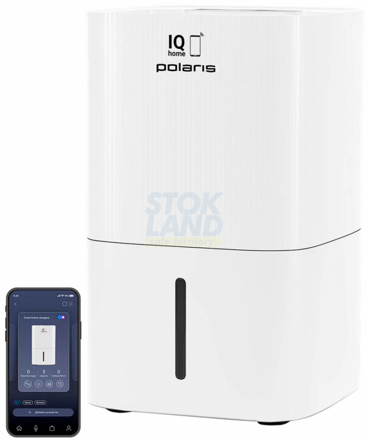 Мойка воздуха Polaris PAW 0804 WIFI IQ Home, белый фото 12