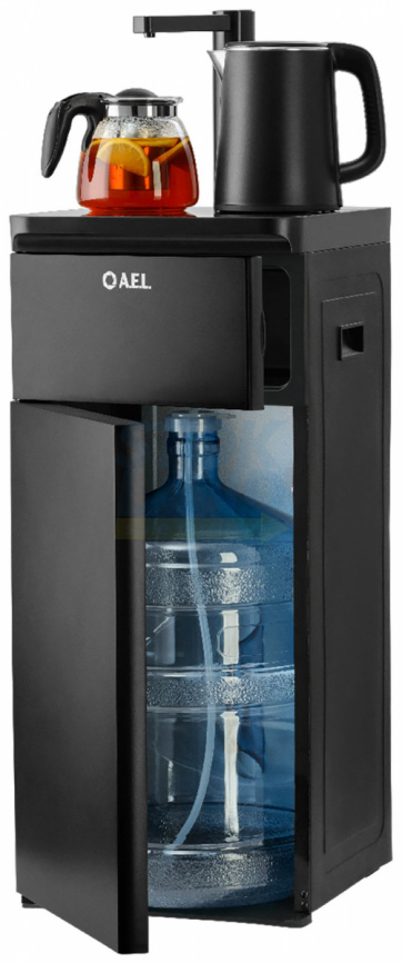 Кулер с чайным столиком AEL Тиабар LK-AEL-53a black (00460) фото 3
