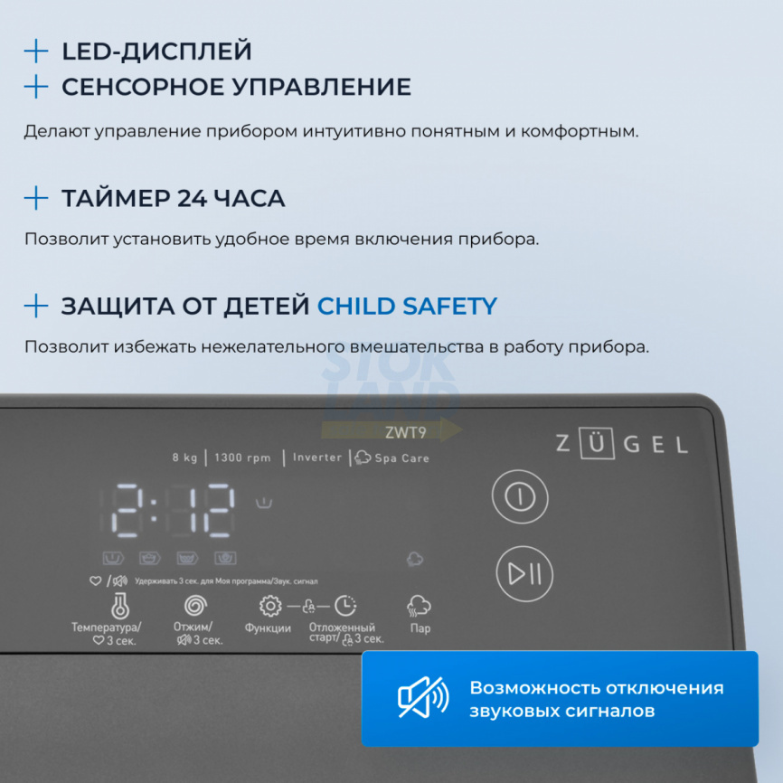 Стиральная машина Zugel ZWT9 фото 5