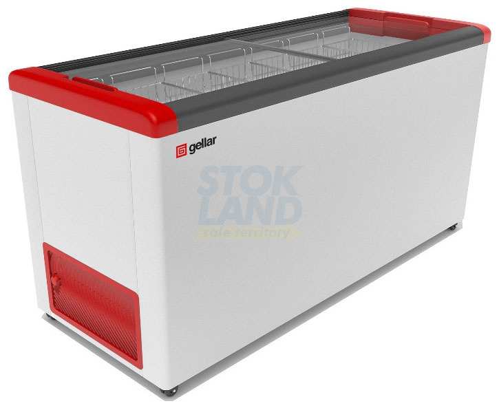 Морозильный ларь Gellar FG 600 C красный фото 1