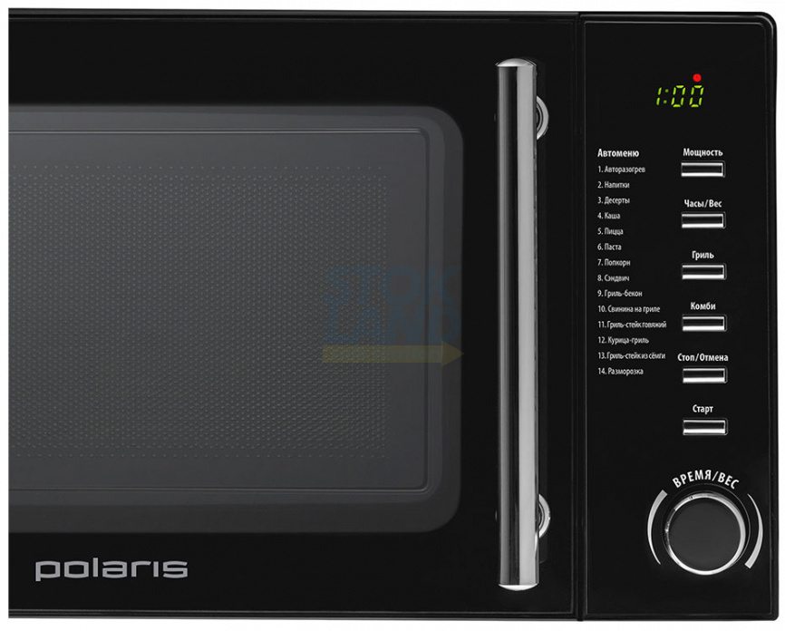 Микроволновая печь - СВЧ Polaris PMO 2002DG RUS, чёрный фото 4