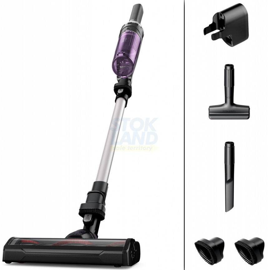 Беспроводной пылесос Tefal X-Nano Essential TY1129WO, фиолетовый/серебристый фото 9