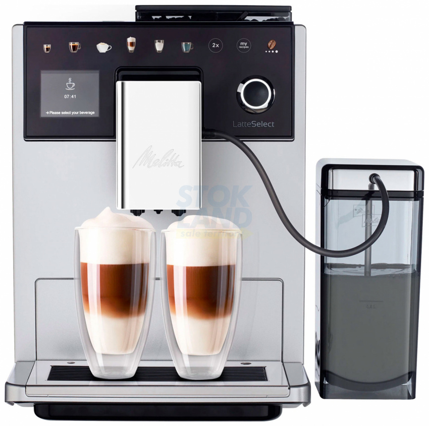 Кофемашина автоматическая Melitta Caffeo F 630-201 LatteSelect серебристая фото 2