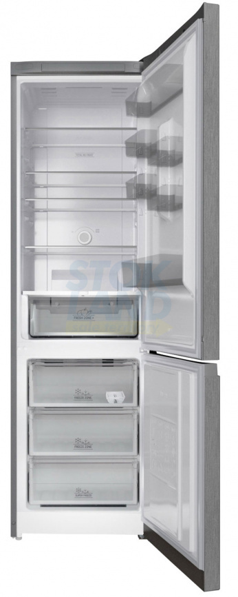 Двухкамерный холодильник Hotpoint HT 6200 MX нержавеющая сталь фото 3