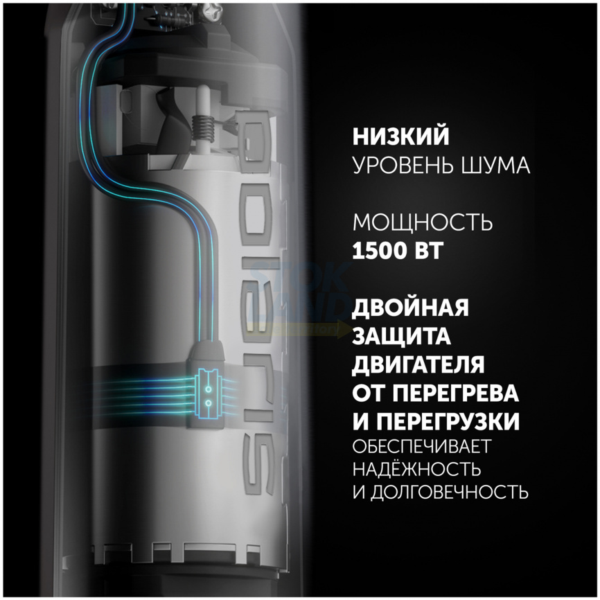 Погружной блендер Polaris PHB 1589AL CUBE чёрный фото 4