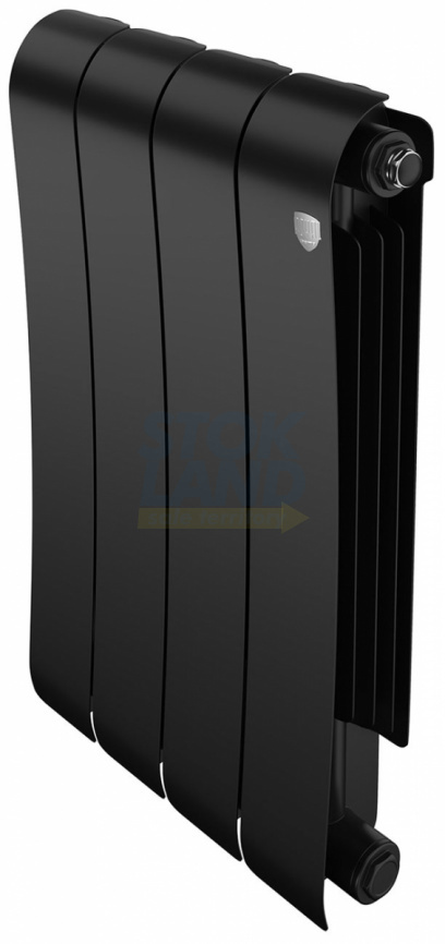 Радиатор биметаллический Royal Thermo Infinity 500 Noir Sable VR80, 4 секции фото 6