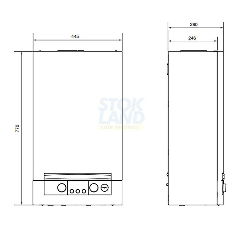 Котел газовый Navien HeatAtmo NGB150 - 13, настенный, 2 контура, открытая камера сгорания фото 7