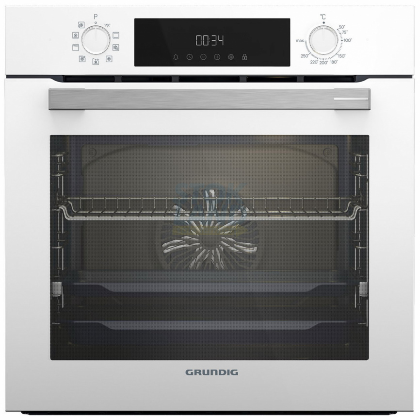 Электрический духовой шкаф Grundig GEBM12300WC белый фото 1