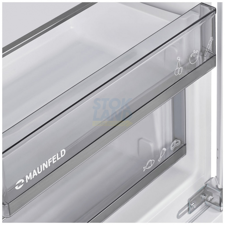 Встраиваемый однокамерный холодильник Maunfeld MBL177SWGR Inverter фото 8