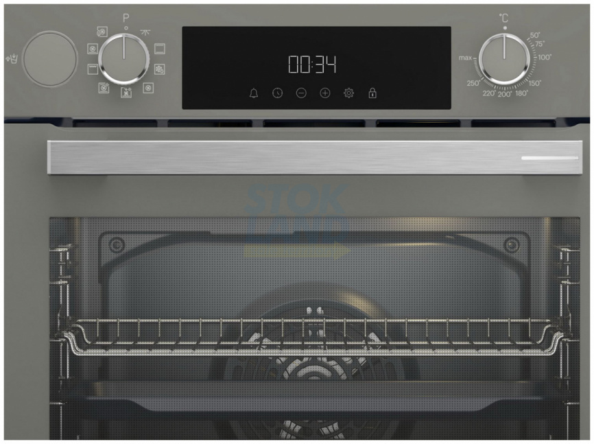 Электрический духовой шкаф Grundig GEDM12300G серый фото 2