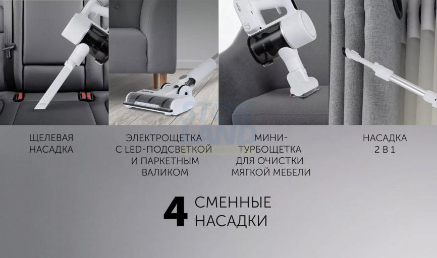 Пылесос вертикальный Polaris PVCS 3060 Express Clean белый фото 19