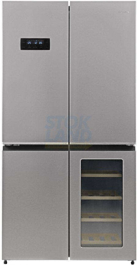 Многокамерный холодильник Gencool GDCD-605W нержавейка фото 1