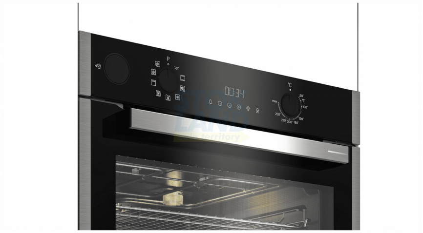 Электрический духовой шкаф Grundig GEBD19301B, черный/нержавеющая сталь фото 4