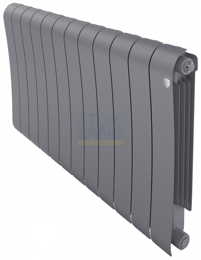Радиатор биметаллический Royal Thermo Infinity 500 Silver Satin, 12 секций фото 2
