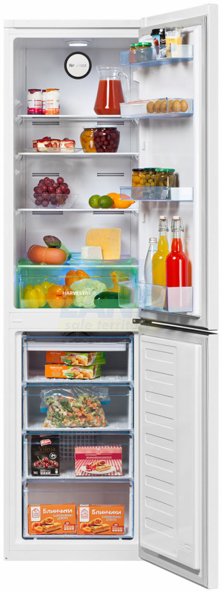 Двухкамерный холодильник Beko B3R0CNK332HW белый фото 3
