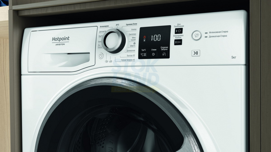 Супер узкая стиральная машина Hotpoint NUS 5015 S RU фото 10