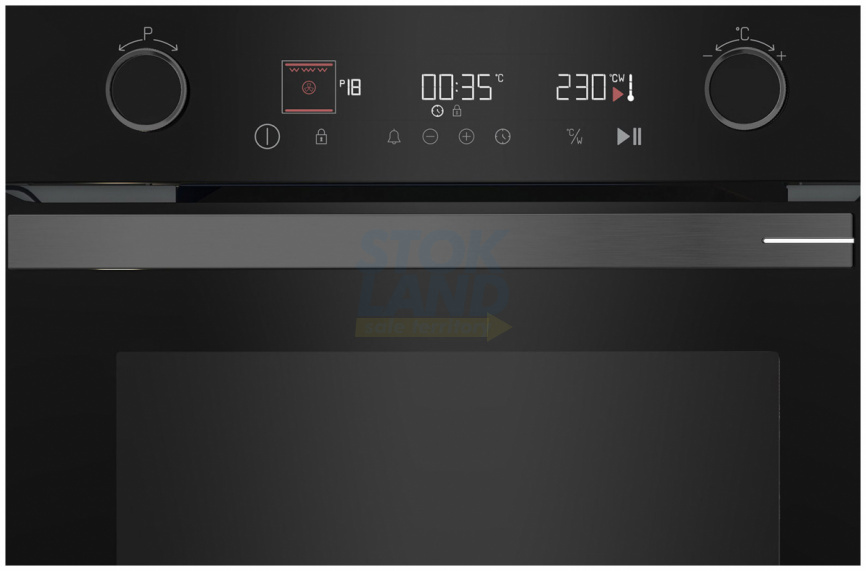 Электрический духовой шкаф Grundig GEKW12400B черный фото 2