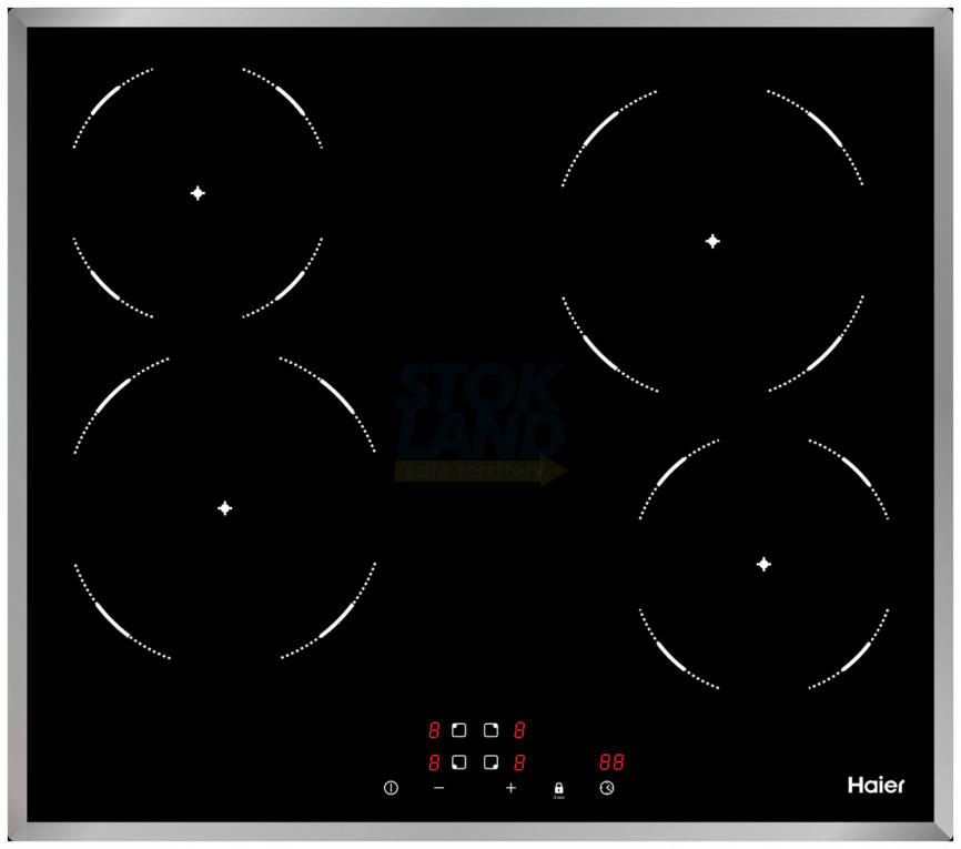 Электрическая варочная панель Haier HHY-C64NFB черный фото 1