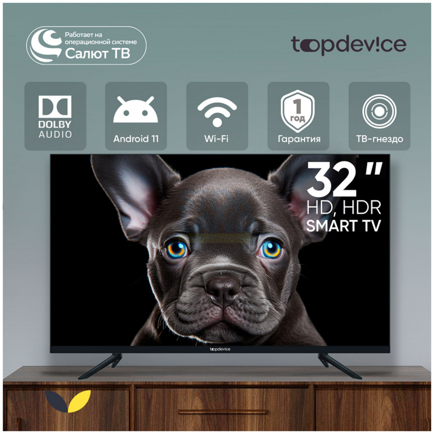 Телевизор Topdevice CS08 HD (TDTV32CS08H_BK) фото 2