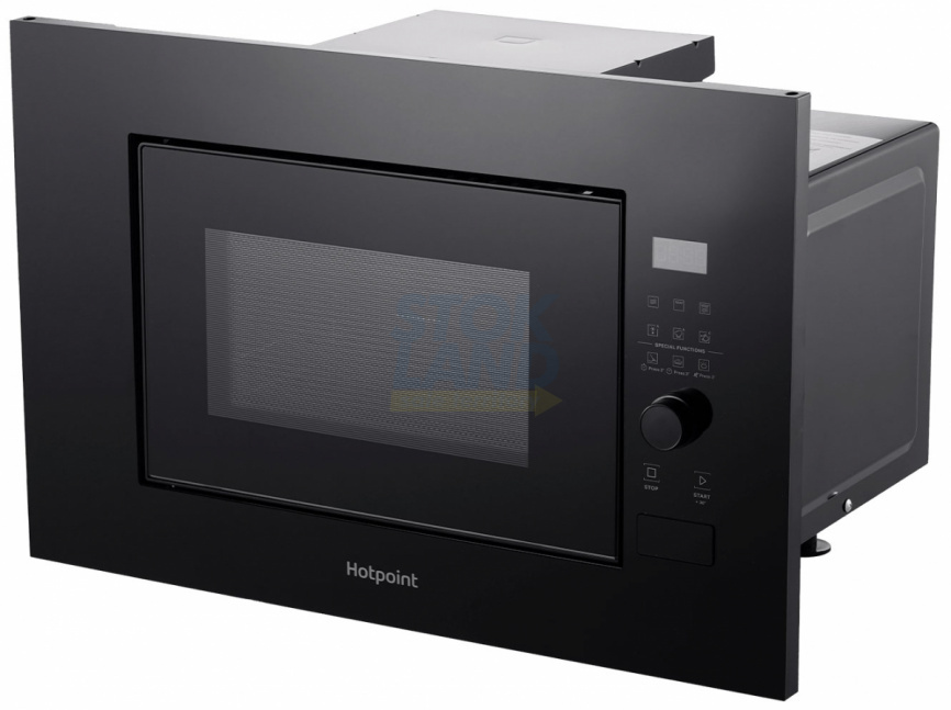 Встраиваемая микроволновая печь СВЧ Hotpoint MF20G BL H, черный фото 4